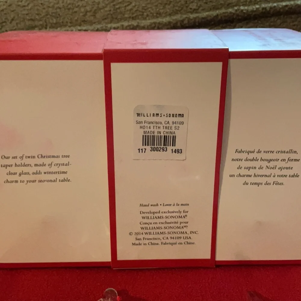 Williams Sonoma Cmas Tree Tiny Taper Holders!